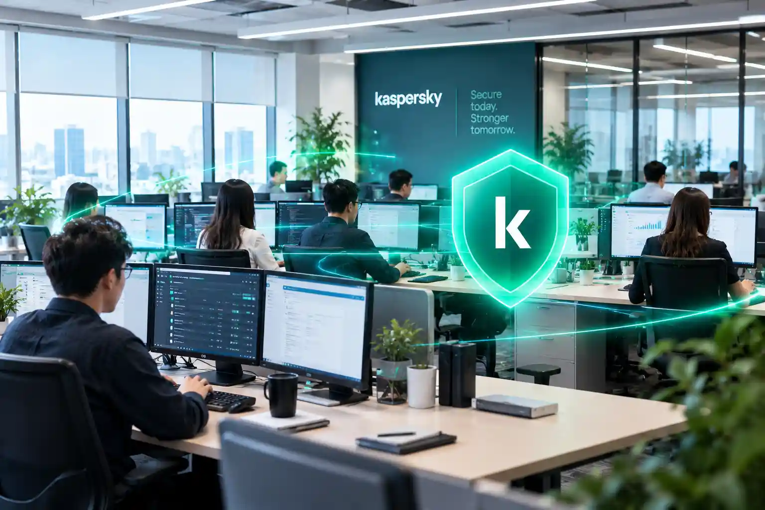 สำนักงานที่ได้รับการปกป้องด้วย Kaspersky